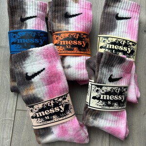 Tie Dye Crew Socks