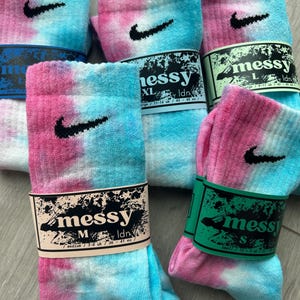 Tie Dye-sokken met ronde hals