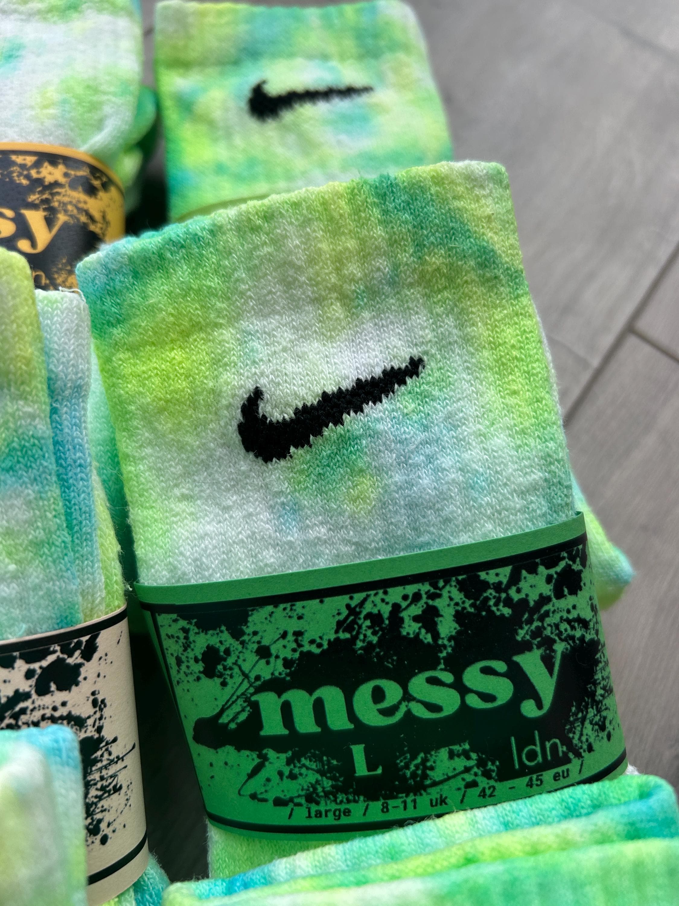 Neon Nike Sock - Etsy Canada