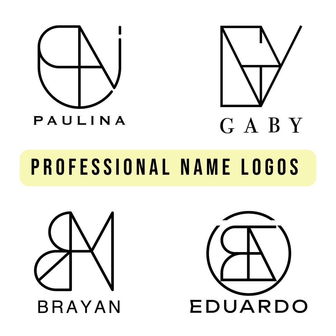 Custom Name Logo Design. Tattoo Name Design. Professional Logo Design