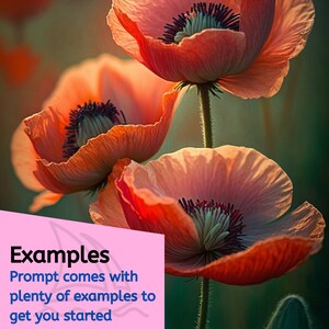 Puede incluir: Tres delicadas flores de amapola de color naranja claro con centros oscuros, en foco, sobre un fondo verde borroso.