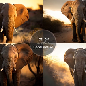 Realistic National Geographic animal wall art portrait Midjourney prompt