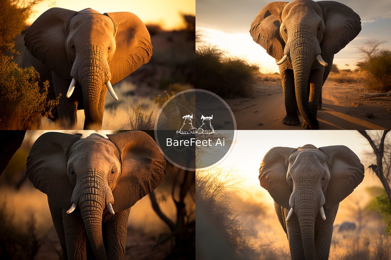 Realistic National Geographic animal wall art portrait Midjourney prompt
