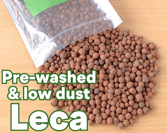 Leca Clay Balls for Plants, Pre-washed | For Aroids, Orchids, Hydroponics or Semi Hydro | Lightweight Clay Pebbles | Ready to Use & Low Dust
