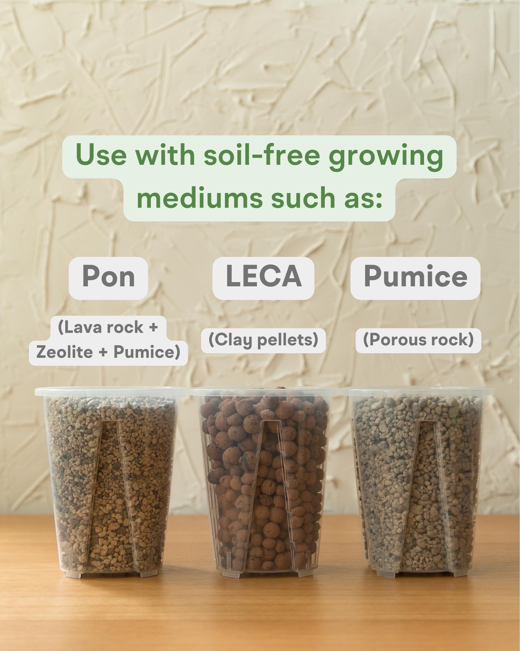 Leca Pots, Semi Hydro Self Watering Planter Large for Leca and Pon |  Hydroponic Plant Pot With Water Level Indicator, Clear Net Pot | 5.5 In -  Etsy, image size:2048x2560