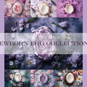 OPEN VERKOOP!!! 7 x collectie pasgeboren eieren... Digitale achtergronden, achtergrondoverlays, Studio-overlays, Fine Art-texturen, Photoshop-overlays