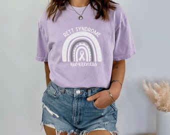 Rett Syndrome Awareness Comfort Colors T-Shirt, Autoimmune Disease Shirt, Chronic Illness Shirt, Rare Disease Day Tshirt, Family Support Tee