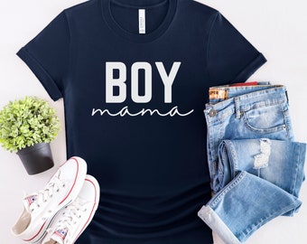 Boy Mama T-Shirt Gift for Mother's Day, Boy Mom Tshirt, Boy Mom, New Boy Mama Baby Shower Gift, New Mama Gift, Pregnancy Announcement Tee