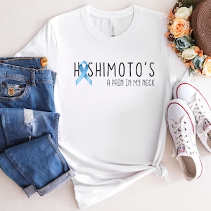 Hashimoto&#39;s T-Shirt, Hashimoto&#39;s Awarness Tee, Autoimmune Disease Shirt, Chronic Illness Tshirt, Hashimoto&#39;s Warrior, Invisible Disability