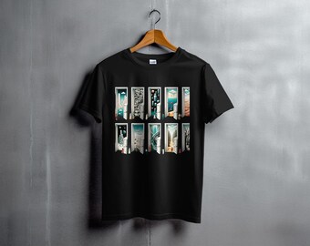 MC Escher Surrealistisch Morphing geometrisch T-shirt - Uniseks T-shirt - Casual T-shirt - Memes geekery