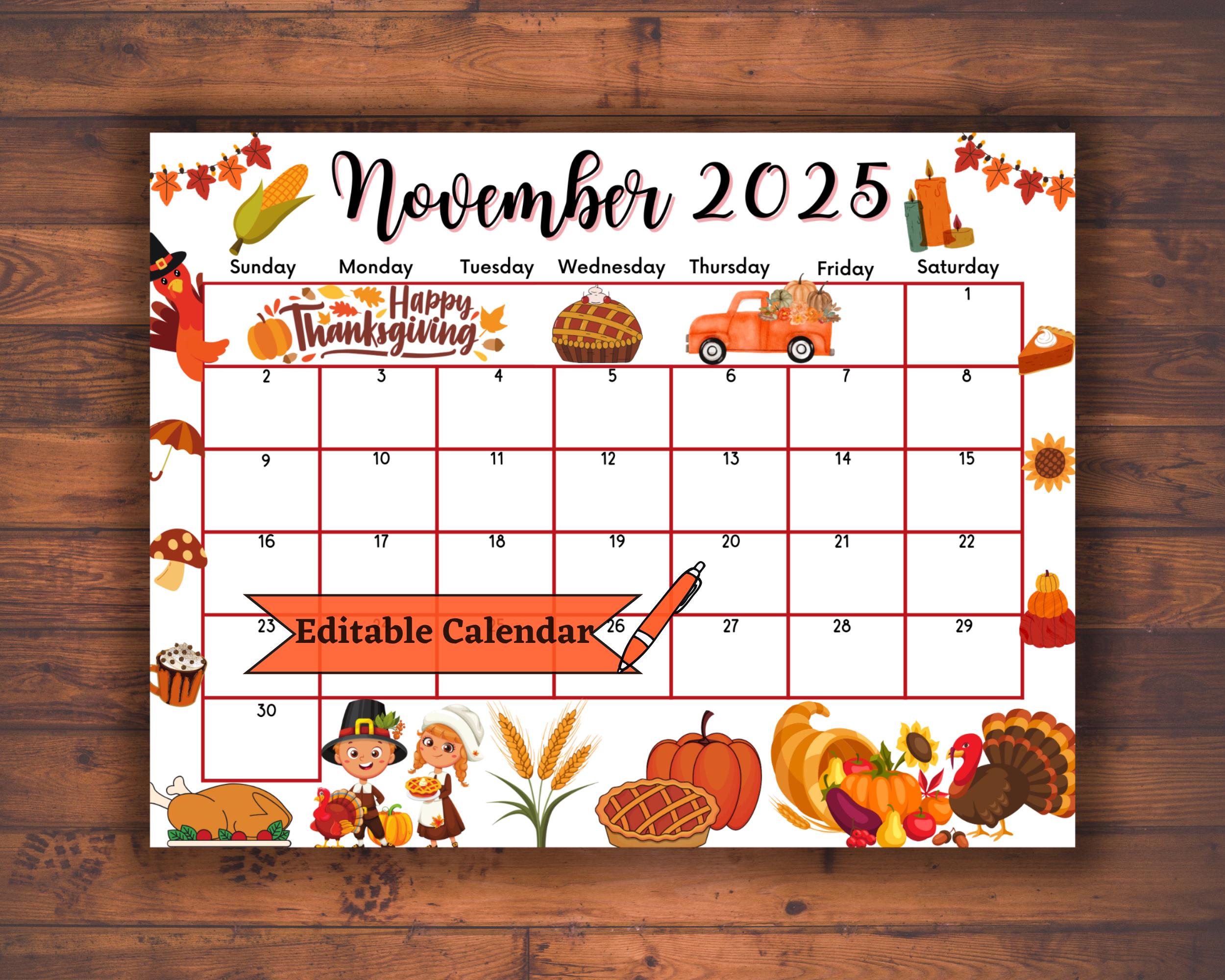 November and December Calendars - Etsy, image size:2500x2000