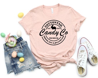 Festive Spring/Easter Cottontail Candy Co TShirt
