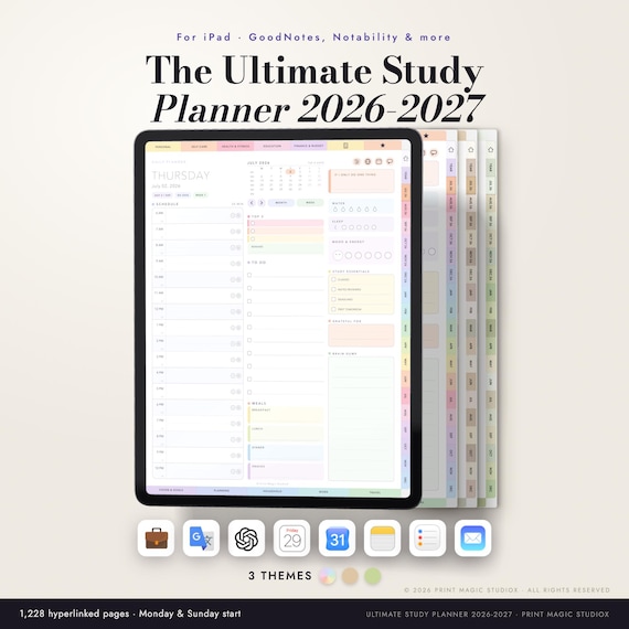 2026-2027 The Ultimate Study Planner Portrait