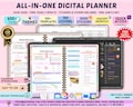 All In One Digital Planner 2026, 2027, 2028 Digital Planner, Digital Journal, Digital GoodNotes Template, Weekly, Daily, Notes+ Notability