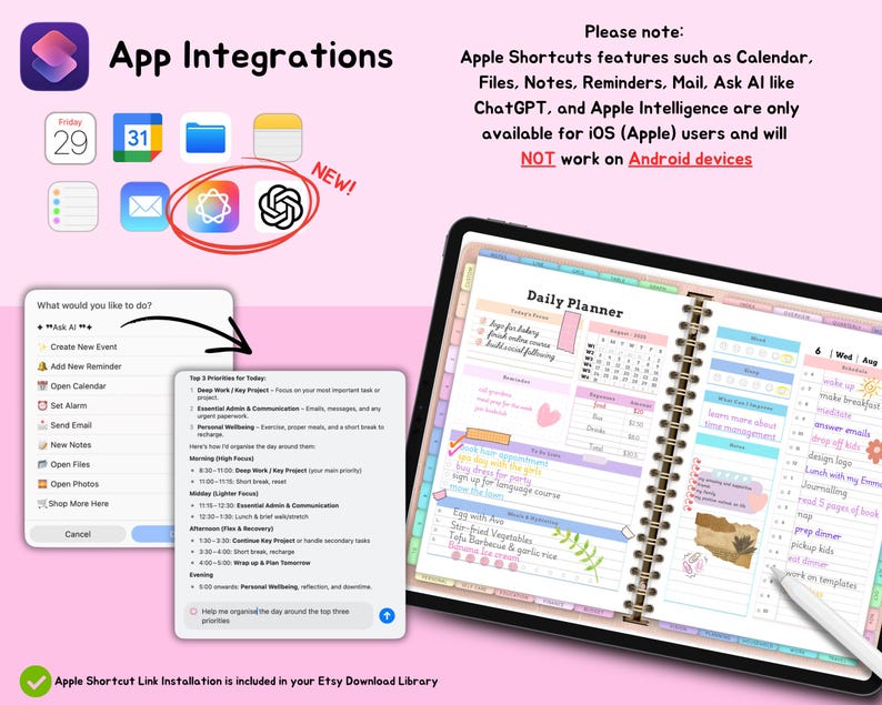 All-In-One Digital Planner 2026, 2027, 2028 Digital Planner, Digital Journal, Digital Goodnotes , Weekly, Daily Planner, Notability image 2