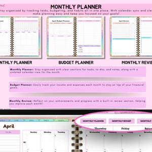 All In One Digital Planner 2026, 2027, 2028 Digital Planner, Digital Journal, Digital GoodNotes Template, Weekly, Daily, Notes+ Notability image 6
