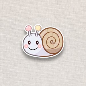 Cute Snail Vinyl Sticker | Water Bottle Sticker | Laptop Sticker | Waterproof Sticker | Kawaii Sticker