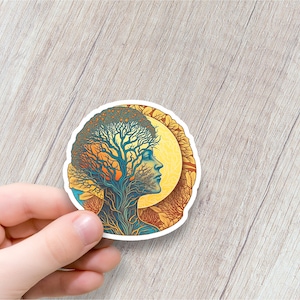 Cerebral Roots Vinyl Sticker | Brain Sticker | Water Bottle Sticker | Laptop Sticker | Mindfulness Sticker | Aesthetic Sticker