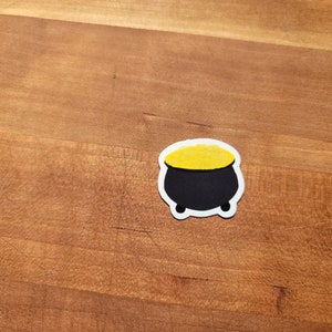Pot of Gold Vinyl Sticker | St Patrick&#39;s Day Stickers | Classroom Stickers | Journal Stickers | Scrapbook Stickers