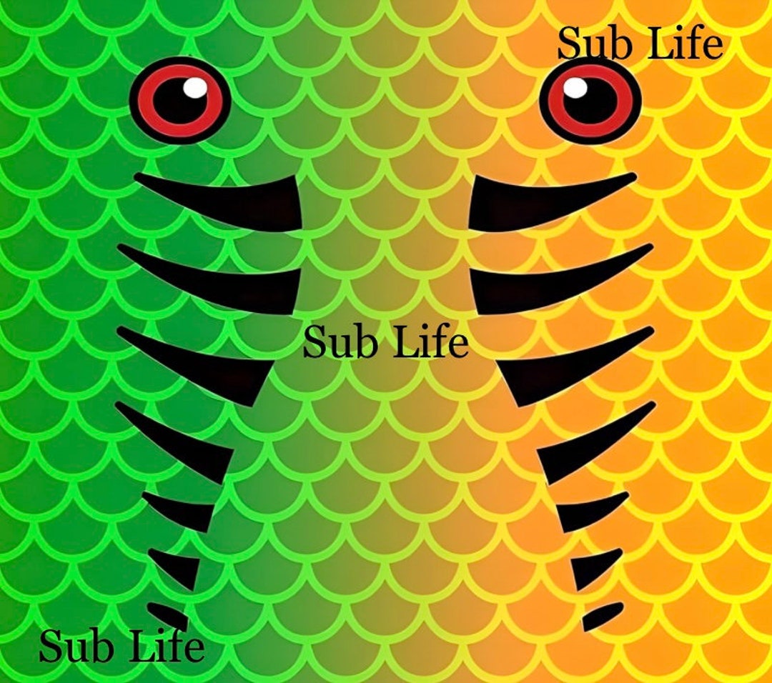 Fish Scales Fishing Lure 20oz Design Sublimation Designs, Digital