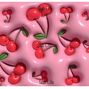 Cherries | Fruit | Sublimation Designs, Digital Downloads | PNG