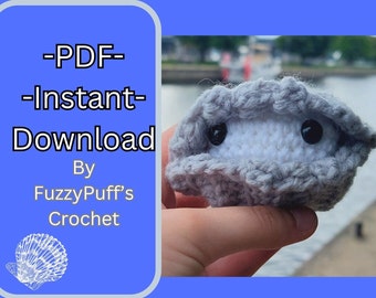 Pattern - Crochet - PDF Download - Plush - Clam - Yarn Art - Amigurumi - Quick and Easy Pattern.