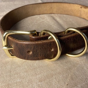 Leather dog collar