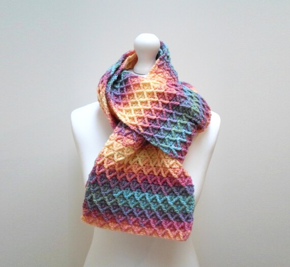Bufanda Triangular De Punto Para Mujer Y Niña, Multicolor, Cálida Y Suave, Ideal Para Otoño E Invierno