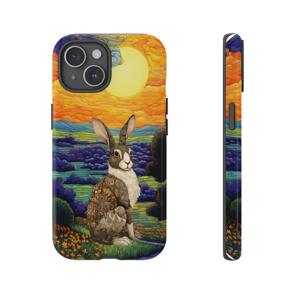 Mesmerizing Rabbit Hare Sunrise Valley Artistic Colorful Phone Case Tough Cases Choose your Case Great Gift Friend Mom Father
