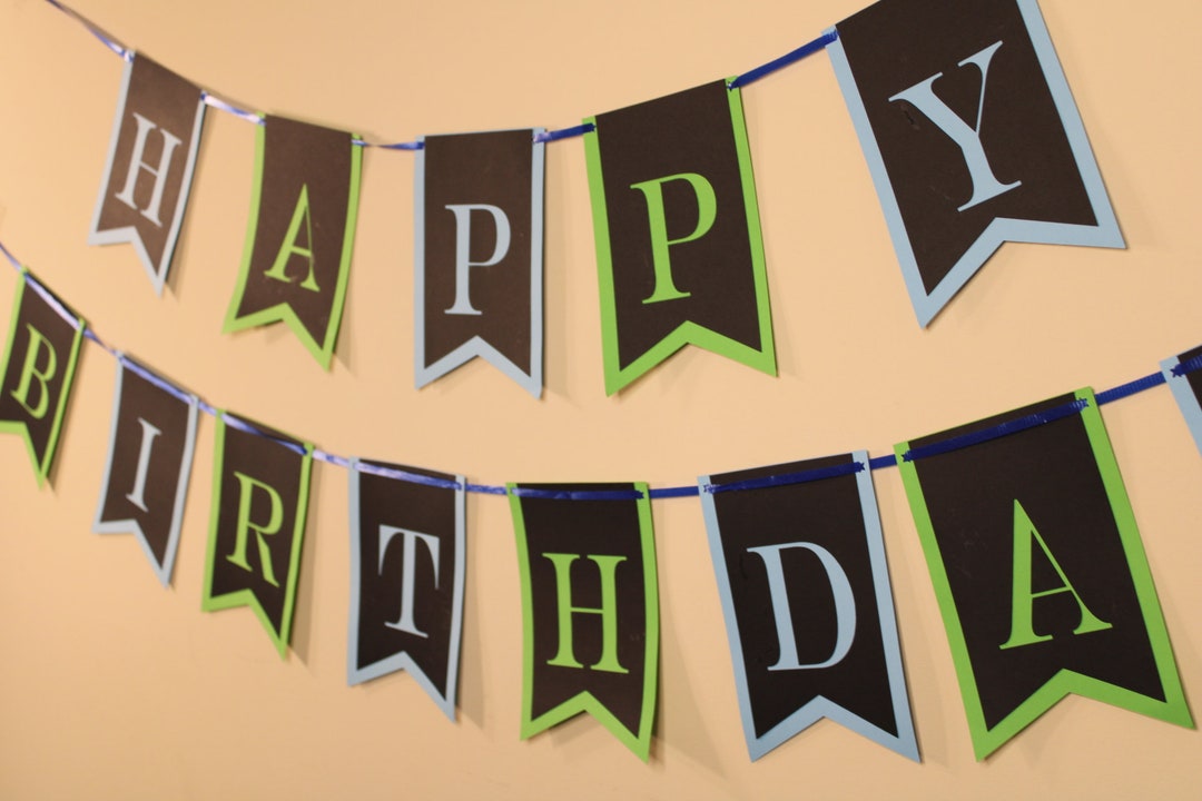 thumbnail image 2 of Happy Birthday Banner 2-Meter Long - Customizable Party Decoration Durable 2 of 13