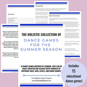 Summer Dance Class Games