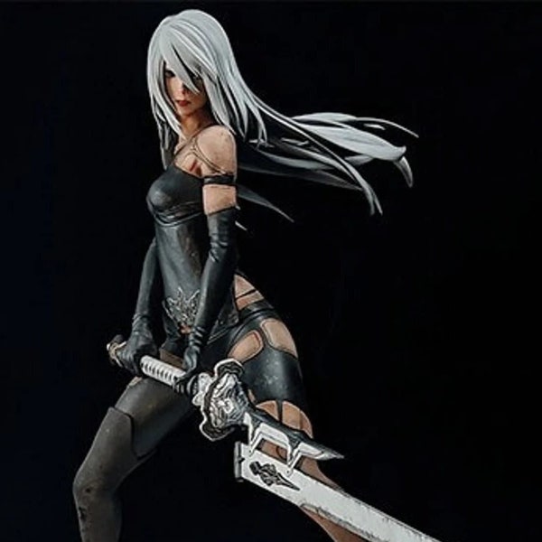 A2 NieR Automata STL, Statue, Display, Hand Pre supported, ready to print