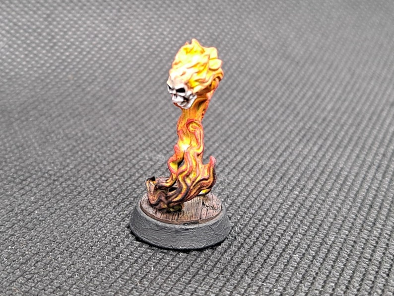 Flameskull Miniature Dnd 5e Pathfinder Hand Painted - Etsy