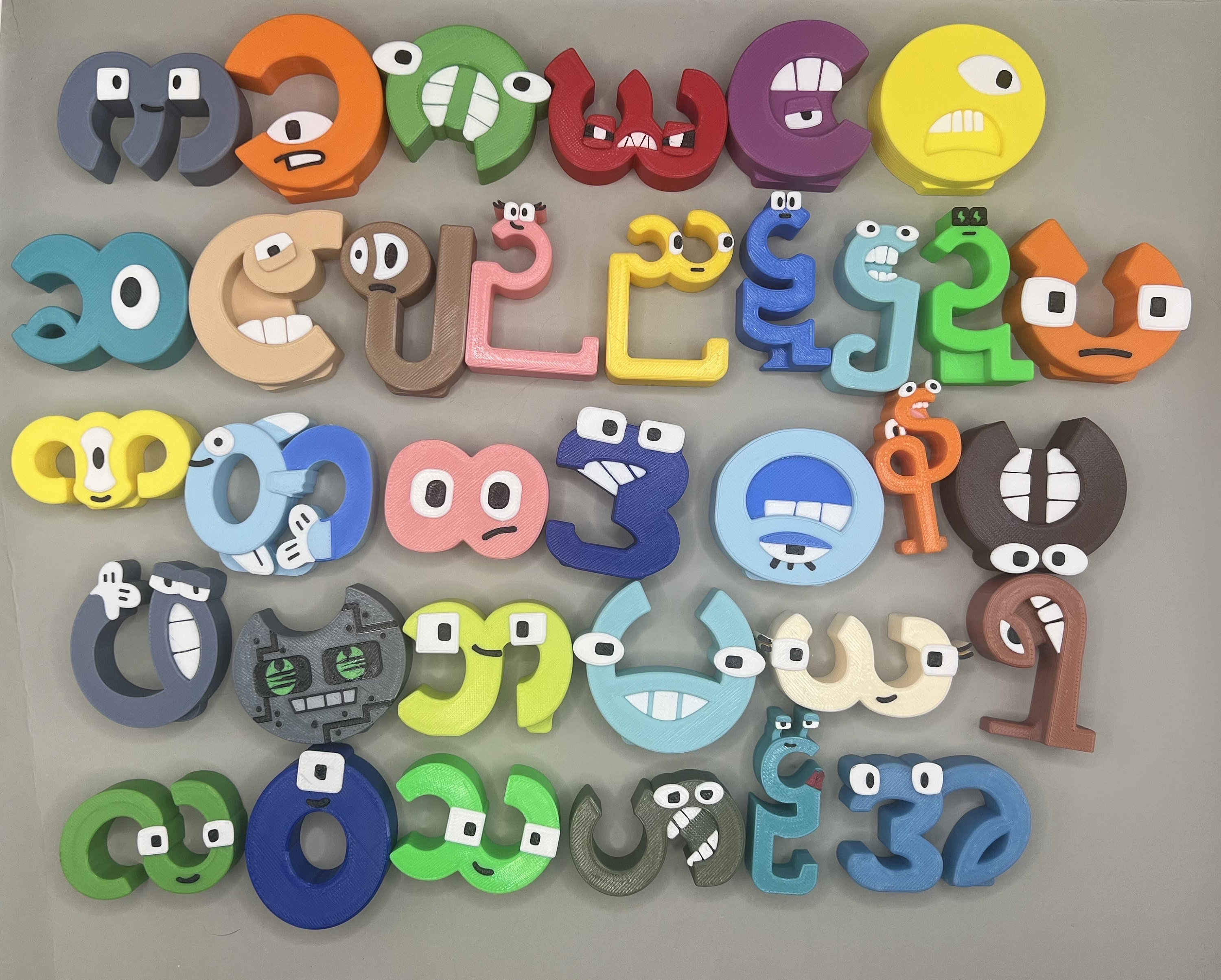 ビルマ語アルファベット数字 - フルセット - Etsy 日本