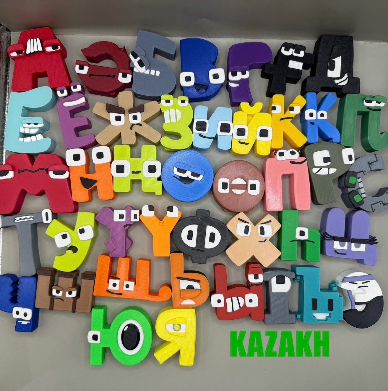 専用　ロシア語セット Amazon | 木製ロシア語アルファベット 34ピース 11インチ x 11