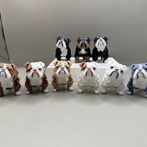 Articulated English Bulldog fidget toy