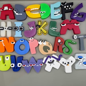 Individual UPPERCASE Alphabet letters