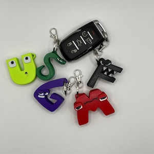 Keychains Uppercase Alphabet letters