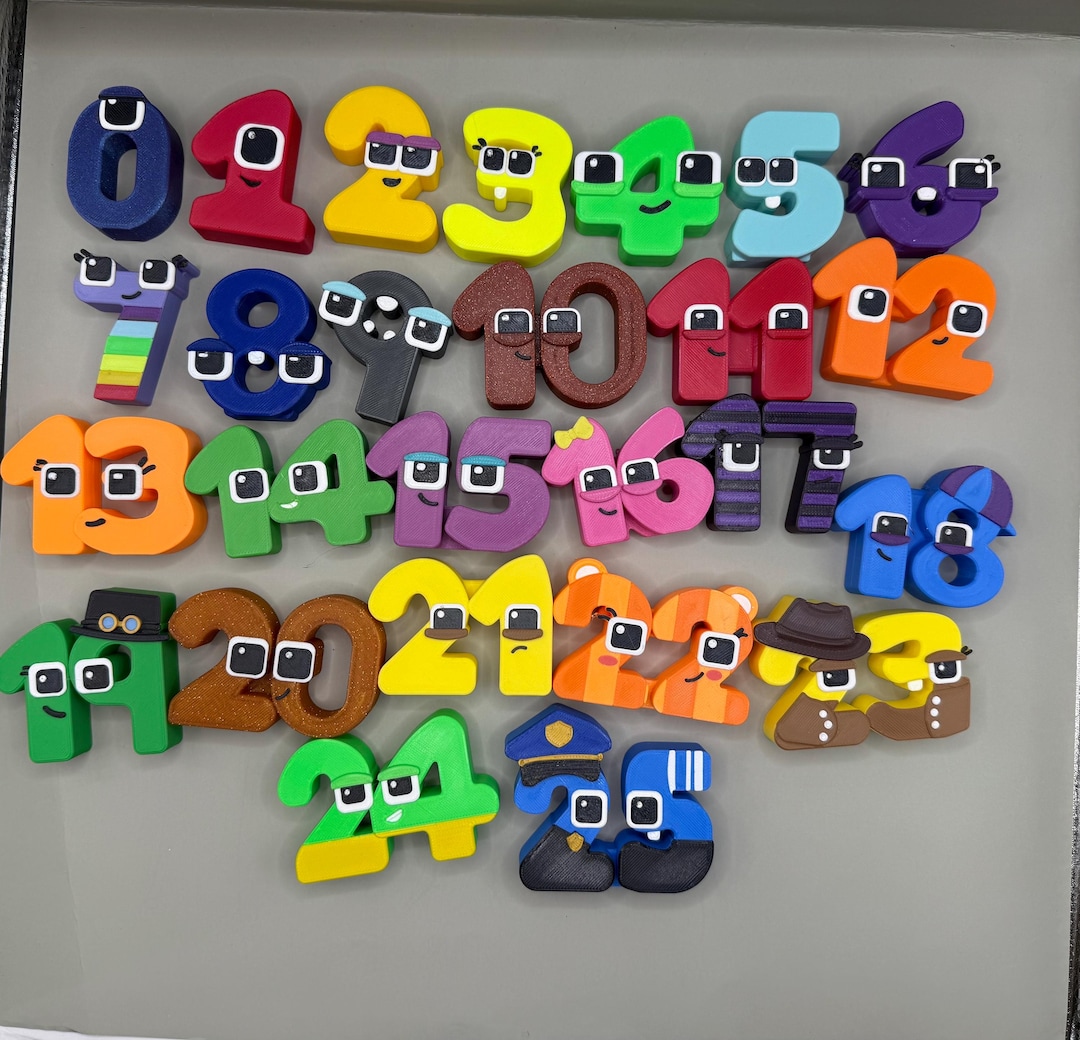 ワンダーランドナンバーズ 0～25の数字ファンアート - Etsy 日本