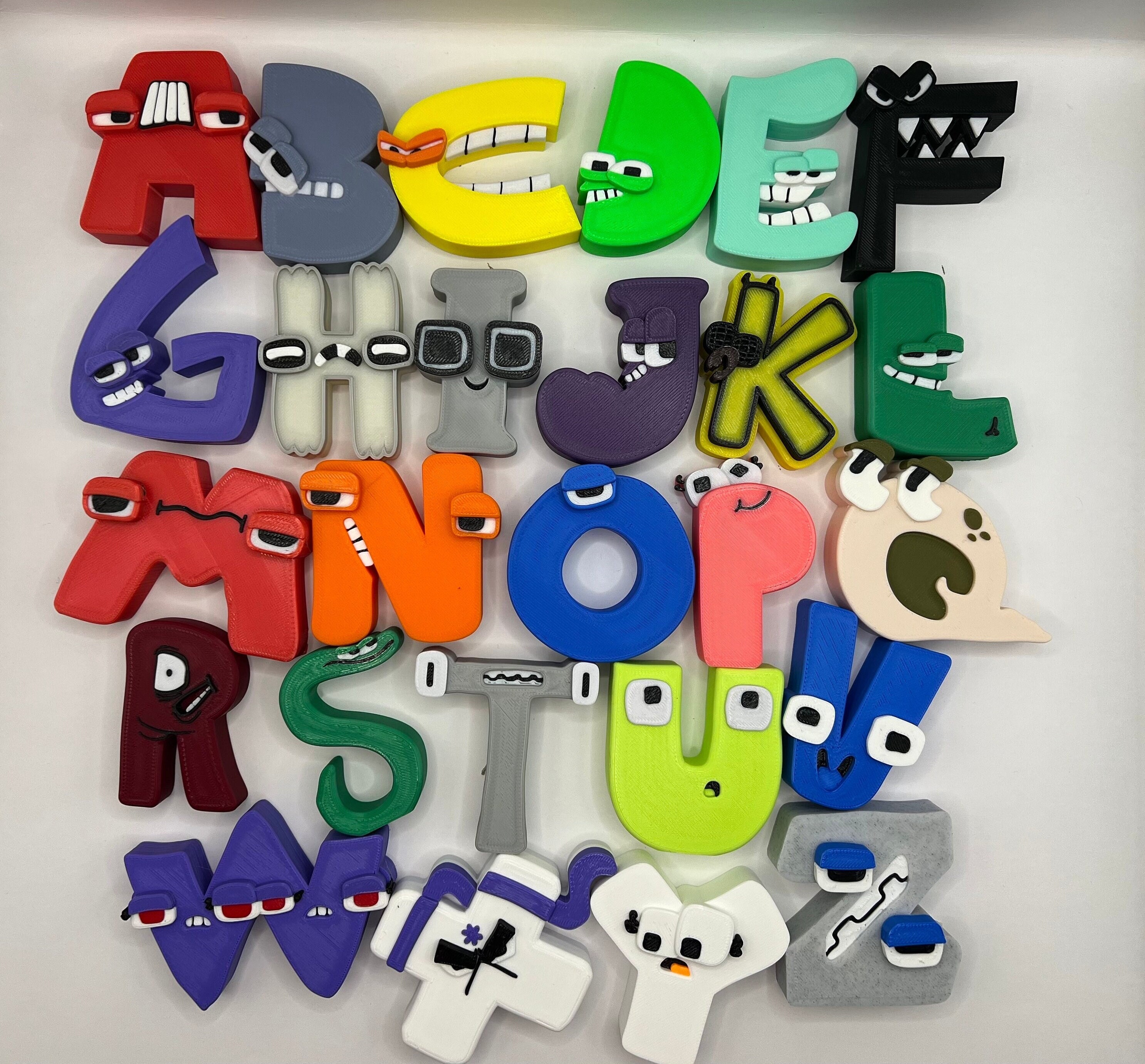 TVOKIDS Uppercase Alphabet 3D Printed Letters Custom Name Preschool  Learning Toy