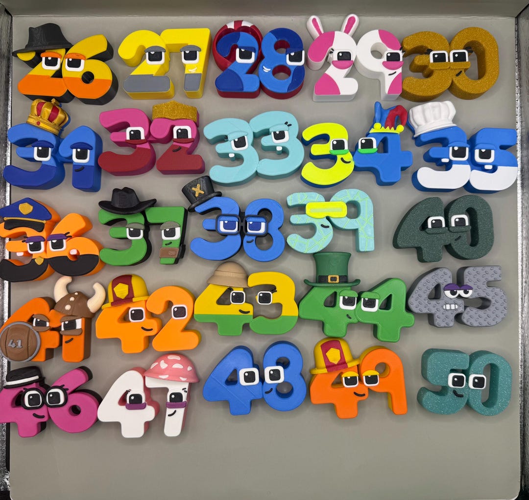 アスティエ John Derian Numbers プラッター ナンバー 数字 ワンダーランドナンバーズ26～50の数字ファンアート - Etsy 日本