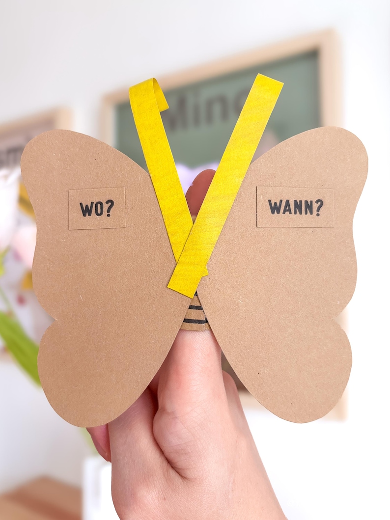 Rückseite der Einladung – Platz für Name, Datum, Uhrzeit und weitere Informationen zum Kindergeburtstag