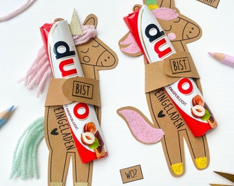 Eres un unicornio - Plantilla de impresión PDF A4 de unicornio, invitación de cumpleaños infantil, plantilla para manualidades, invitación de cumpleaños infantil de unicornio, tarjeta de invitación