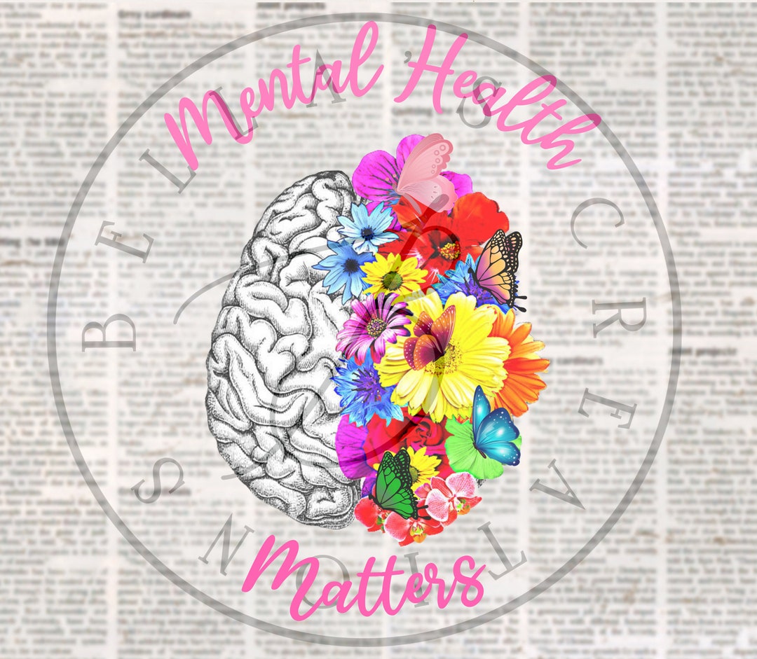Healthness Mental Healthness Matters| Sublimation Wrap| 20oz Tumblers| Mental ...