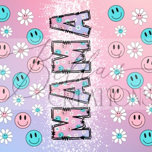 Smiley Face Matching Mama and Mini Tumblers| 20oz Tumblers| 12oz Tumblers|Digital Files