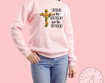 Jesus ist der Grund für die Saison PNG Bild | Digitale Datei| T-Shirt Bilder machen | Weihnachten PNG | Weihnachten Digitale Datei |