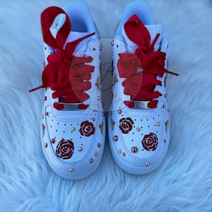 Tennis Shoes Nike Airforce Quinceanera, Custom Shoes, Zapatos Personalizados, Bling Tennis Shoes, Quinceanera