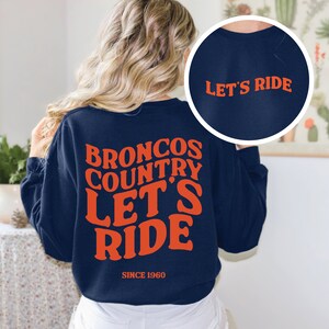 Denver Broncos Football Sweatshirt, Denver Football shirt, Vintage Style Denver Football Sweatshirt, Denver Fan Gift, Sunday crewneck,