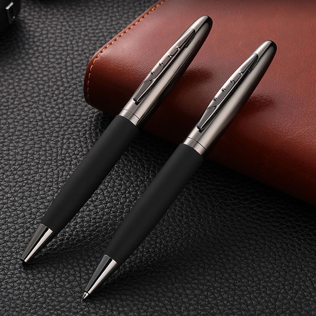 Personalized Luxury High-end Black Metal Ballpoint Pen - Etsy