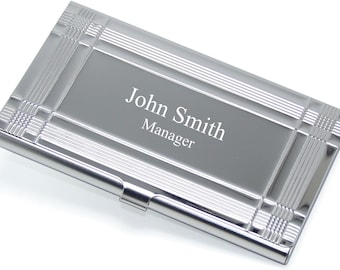 Quality Stainless Steel Business Card Holder-Free Engraving